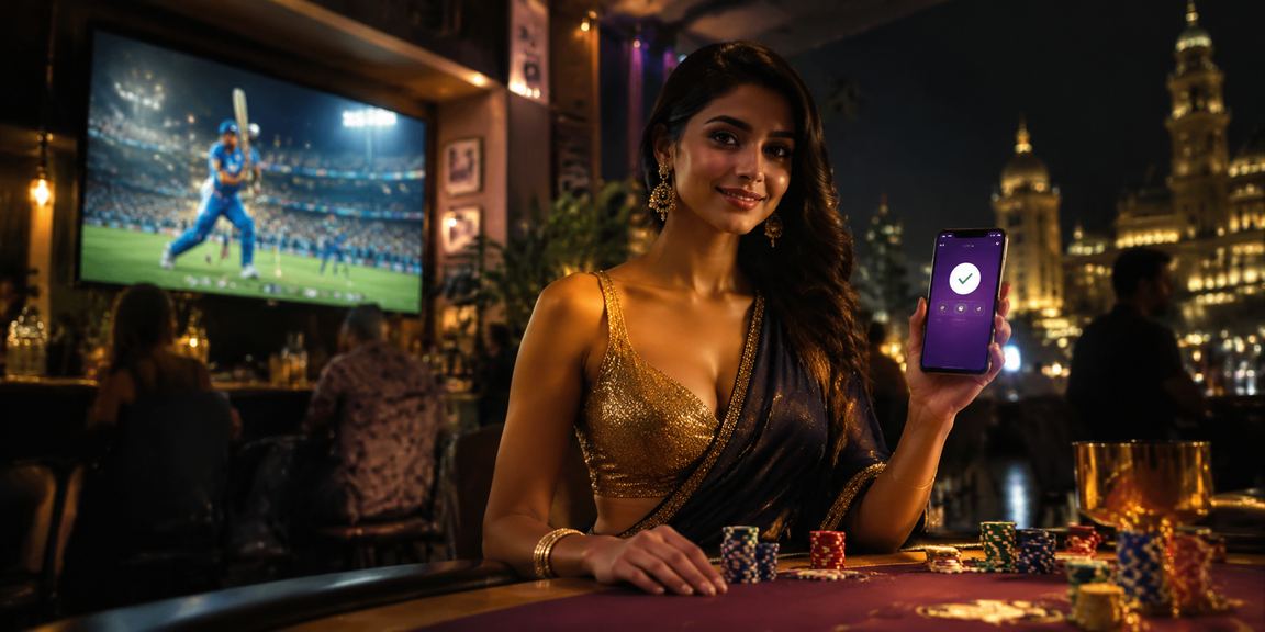 Player making mobile deposit during slot play at Indian night market