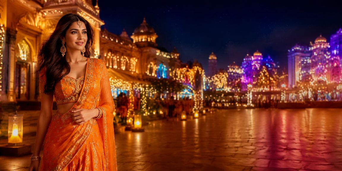 Indian night market with casino entertainment